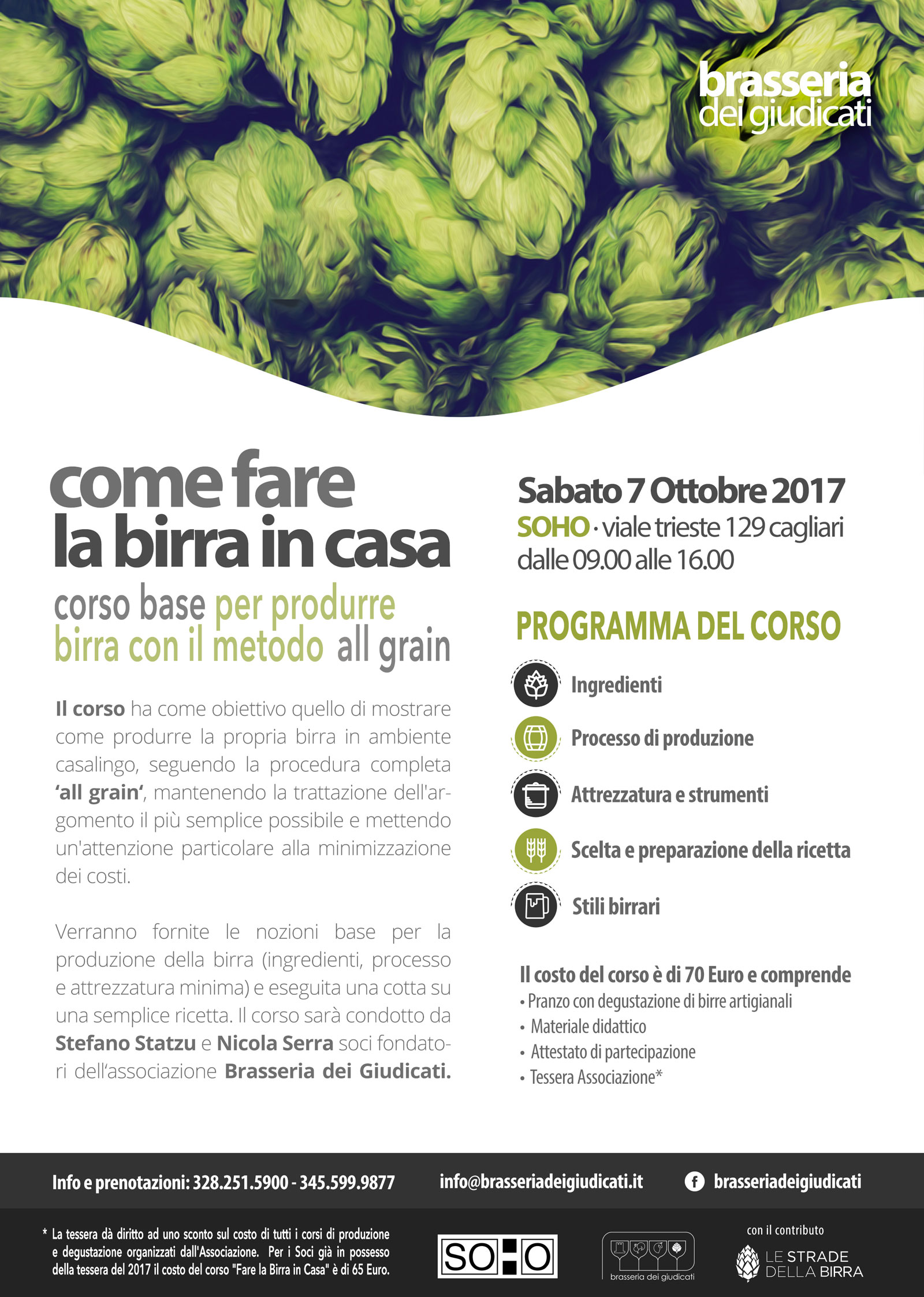 Cagliari, torna il corso per preparare la birra in casa