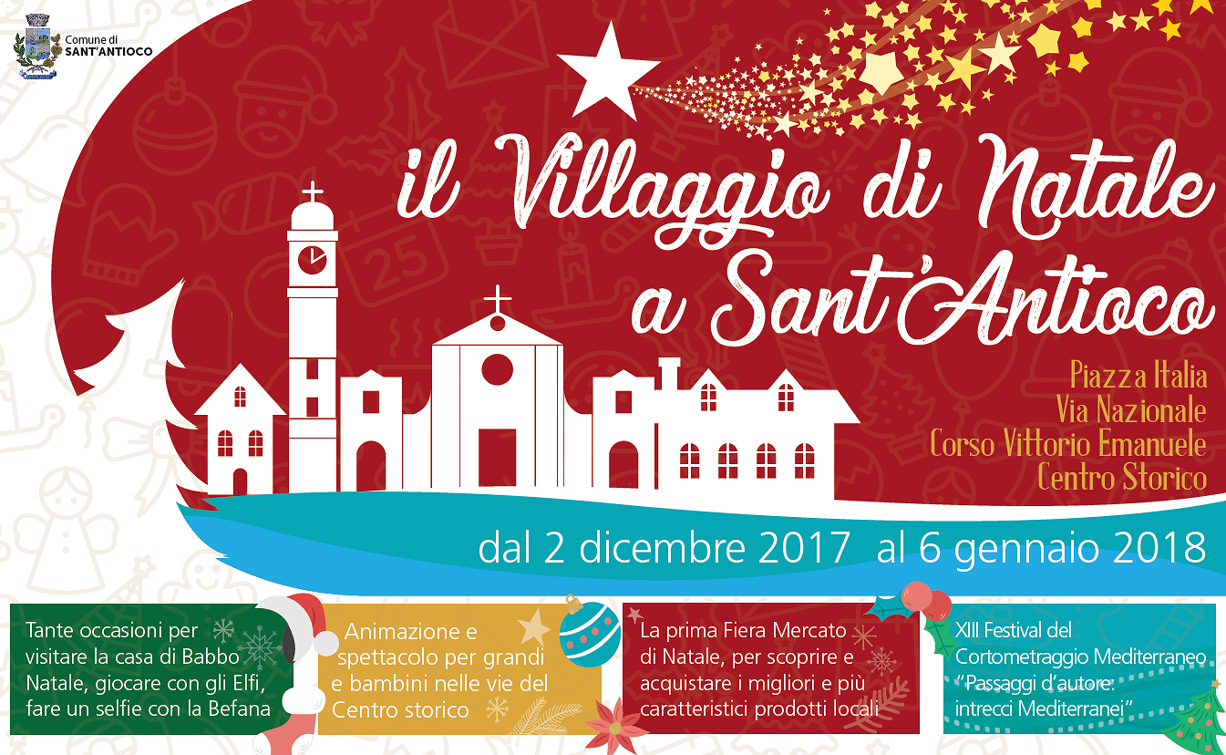 Villaggio di Natale a Sant’Antioco: nel fine settimana l’evento “Al Corso con gusto”
