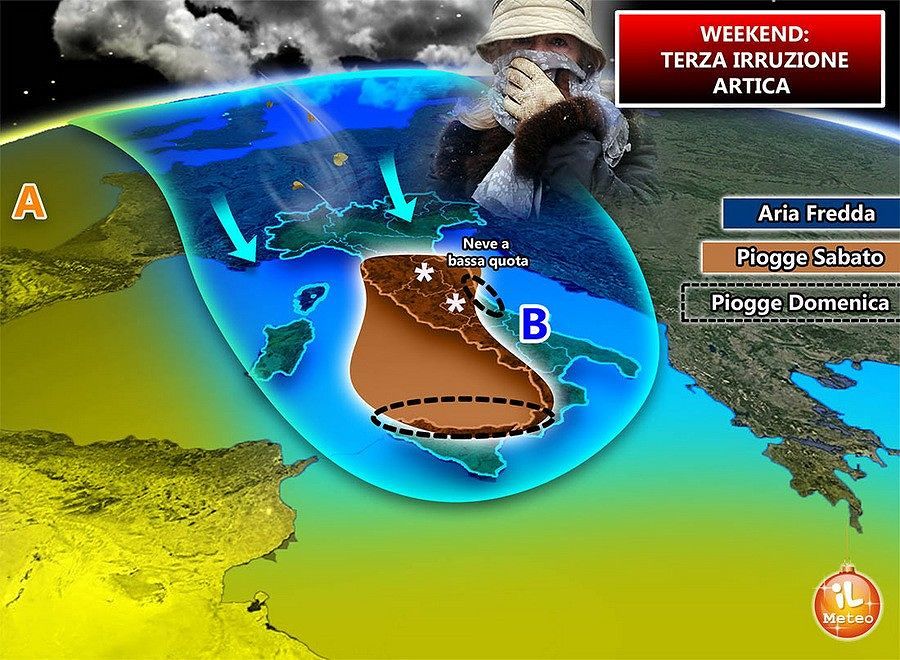 Meteo, nuova ondata di gelo in arrivo sull’Isola: minime in calo
