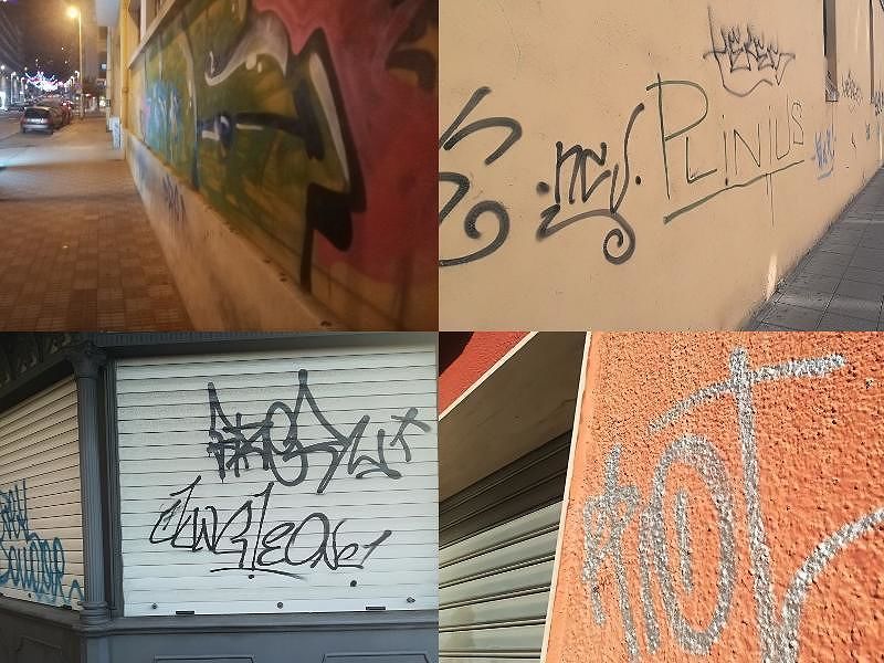 Cagliari, chilometri di muri sfregiati con lo spray: il “tour” dell’inciviltà