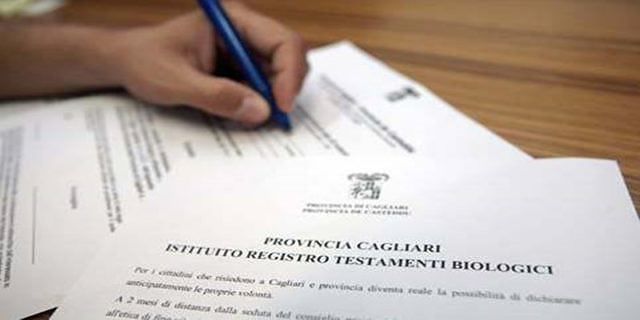 Cagliari, ecco come iscriversi al registro del biotestamento secondo le nuove modalità