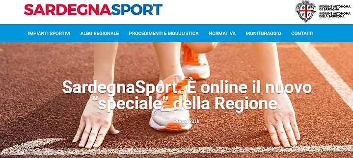 SardegnaSport.it, online il nuovo “speciale” della regione dedicato al mondo dello sport