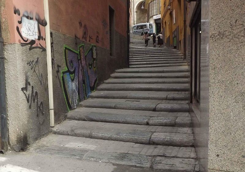 Cagliari, via Portoscalas e scalette Vittorio Emanuele II: via ai lavori