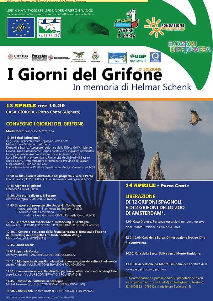 Giorni del grifone, a Porto Conte evento chiave del progetto “Life under griffon wings”