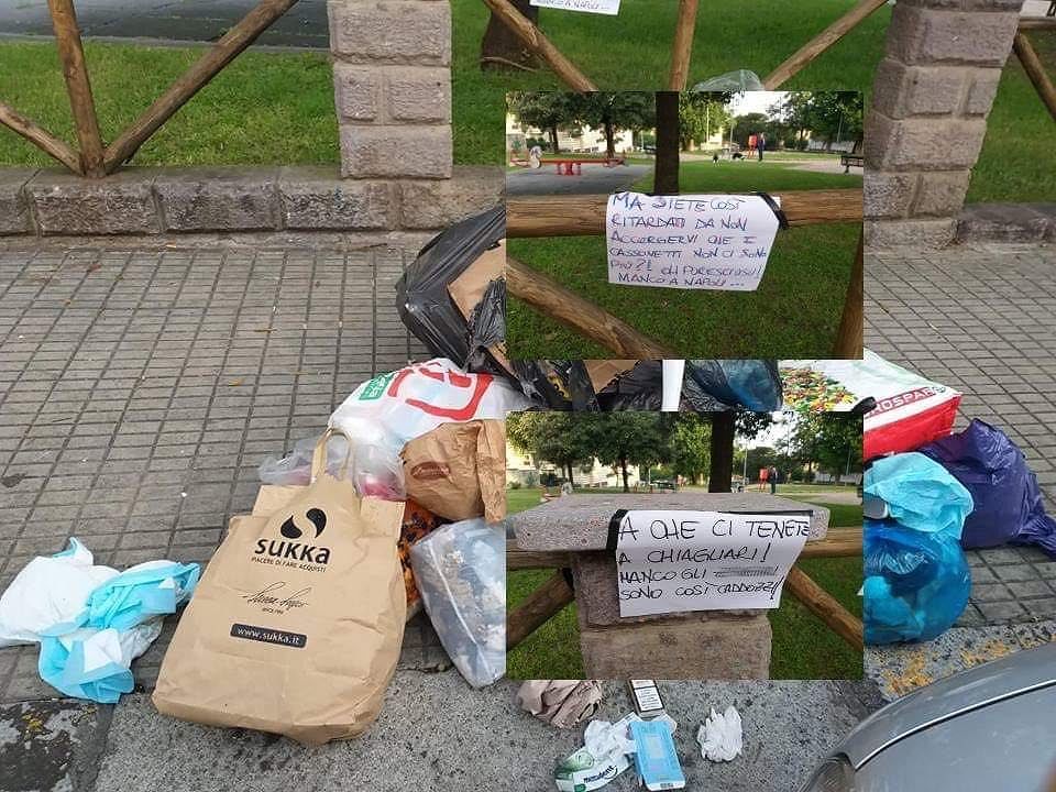 “A che ci tenete a Chiagliari…oh puresciusu, siete così ritardati da non accorgervi che i cassonetti non ci sono più?”
