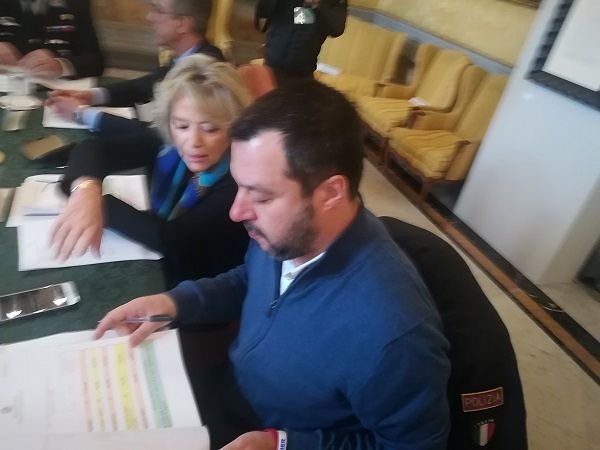 Salvini a Cagliari, riunione sulla sicurezza in prefettura prima del tour a Quartu