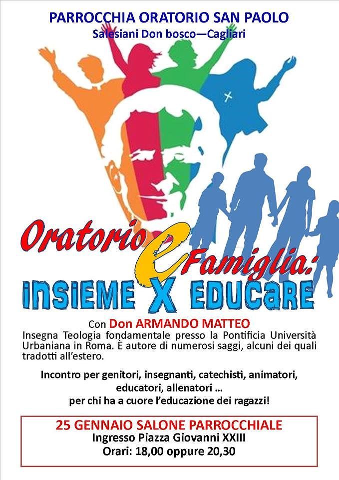 Incontro formativo: “Oratorio e famiglia. Insieme per educare”