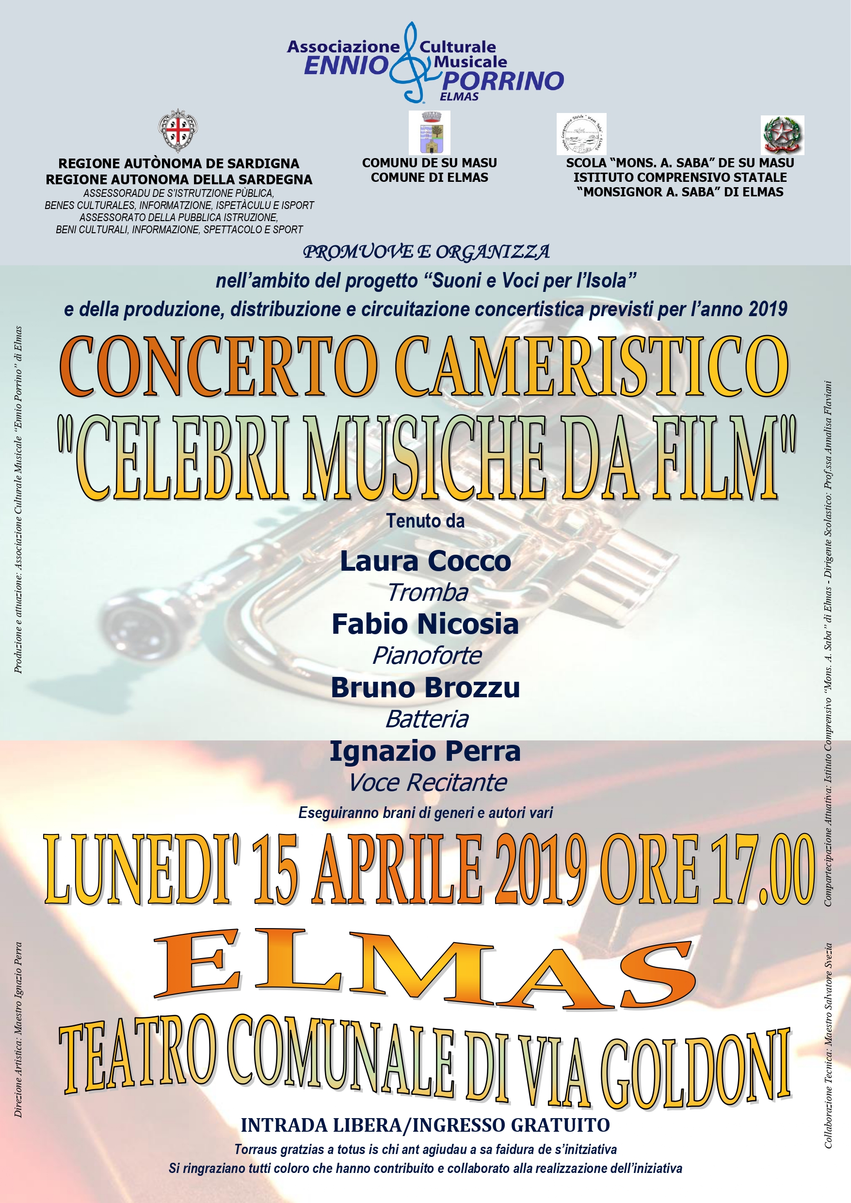 Elmas, Concerto “Celebri musiche da film”