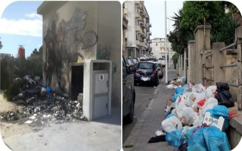 Cagliari, è ancora emergenza rifiuti: cumuli di spazzatura da San Michele a Pirri