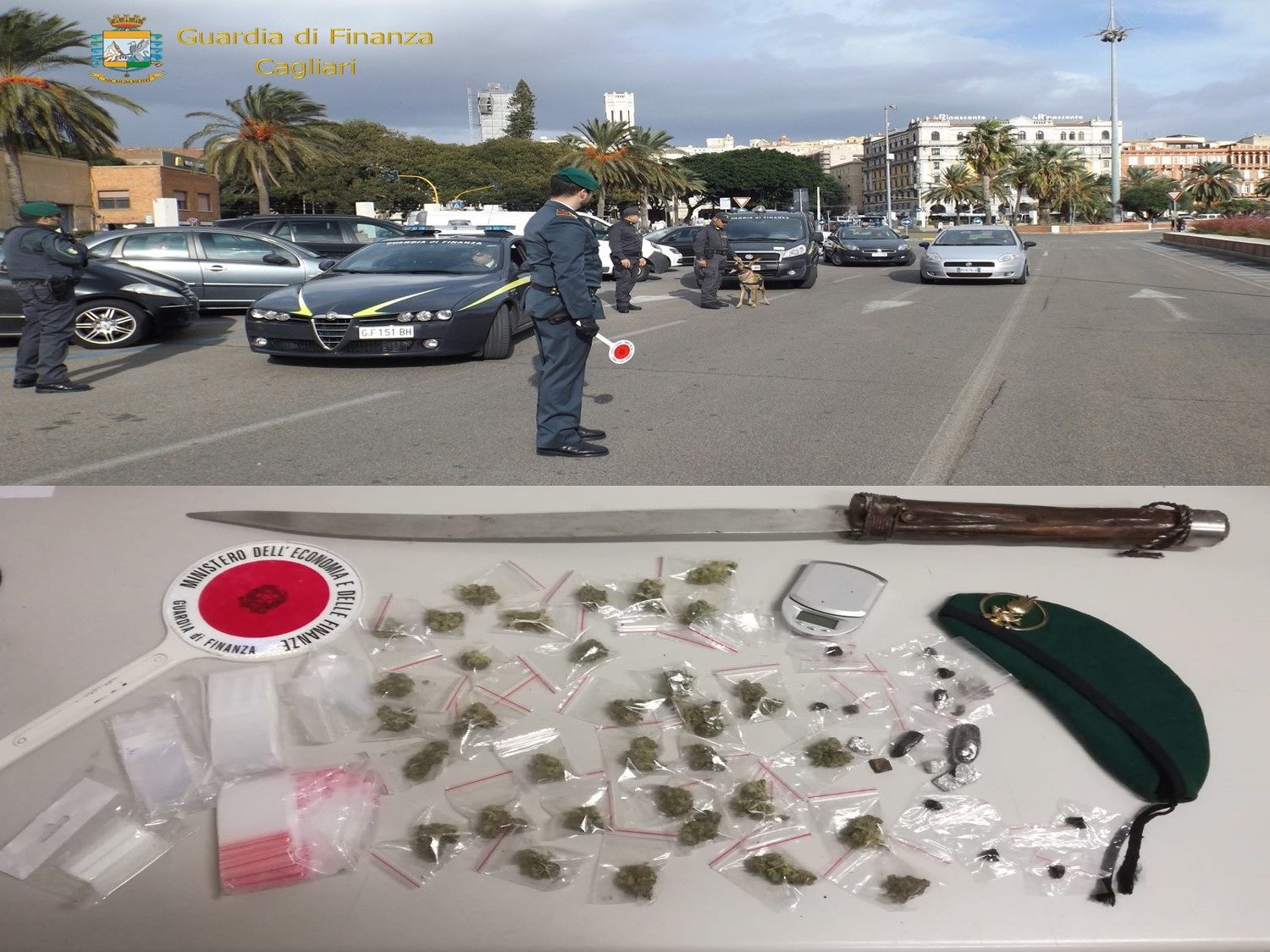 Controlli antidroga nel Cagliaritano: 6 persone segnalate e una denunciata