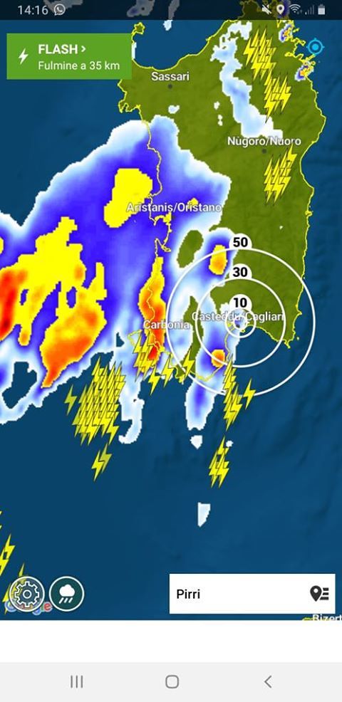 Scatta l’allerta meteo per temporali in Sardegna dalle 17 di oggi: ecco le zone coinvolte