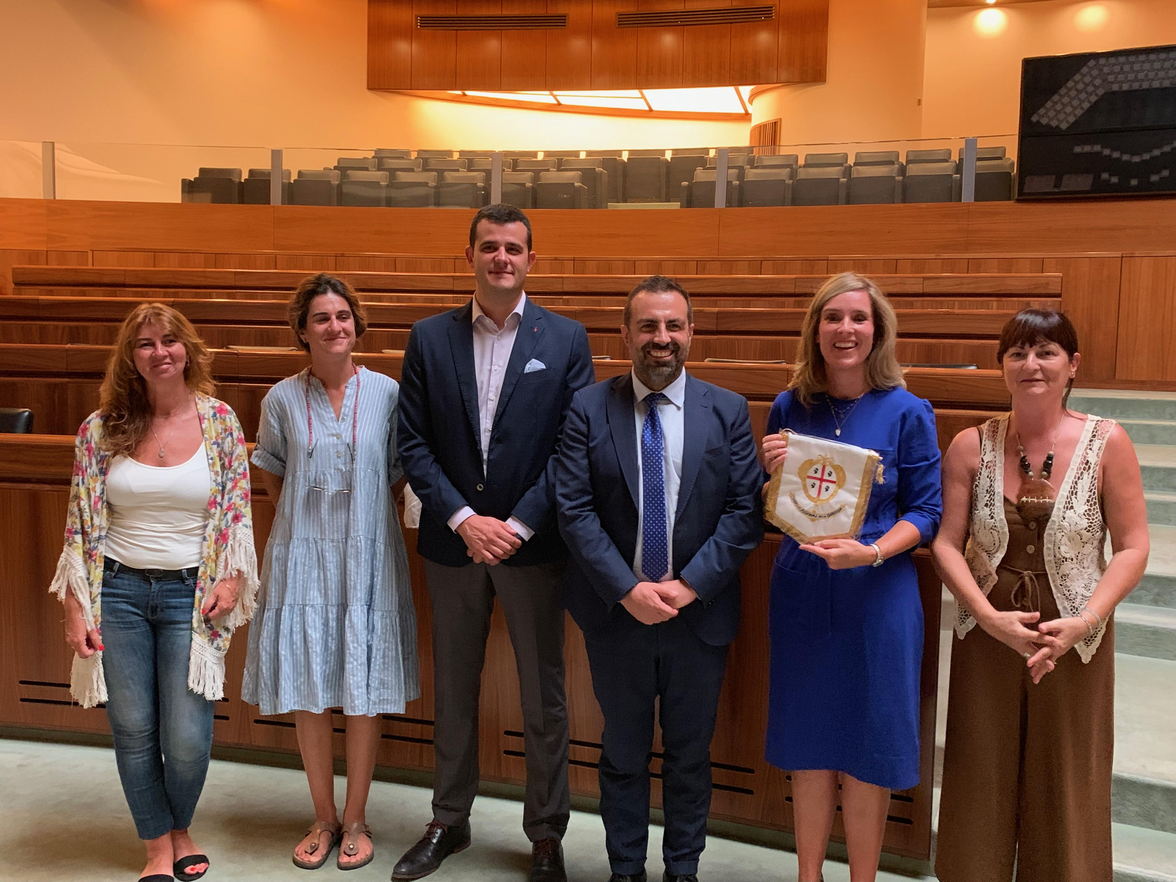 Regione, Pais incontra una delegazione di Setùbal in visita in Sardegna