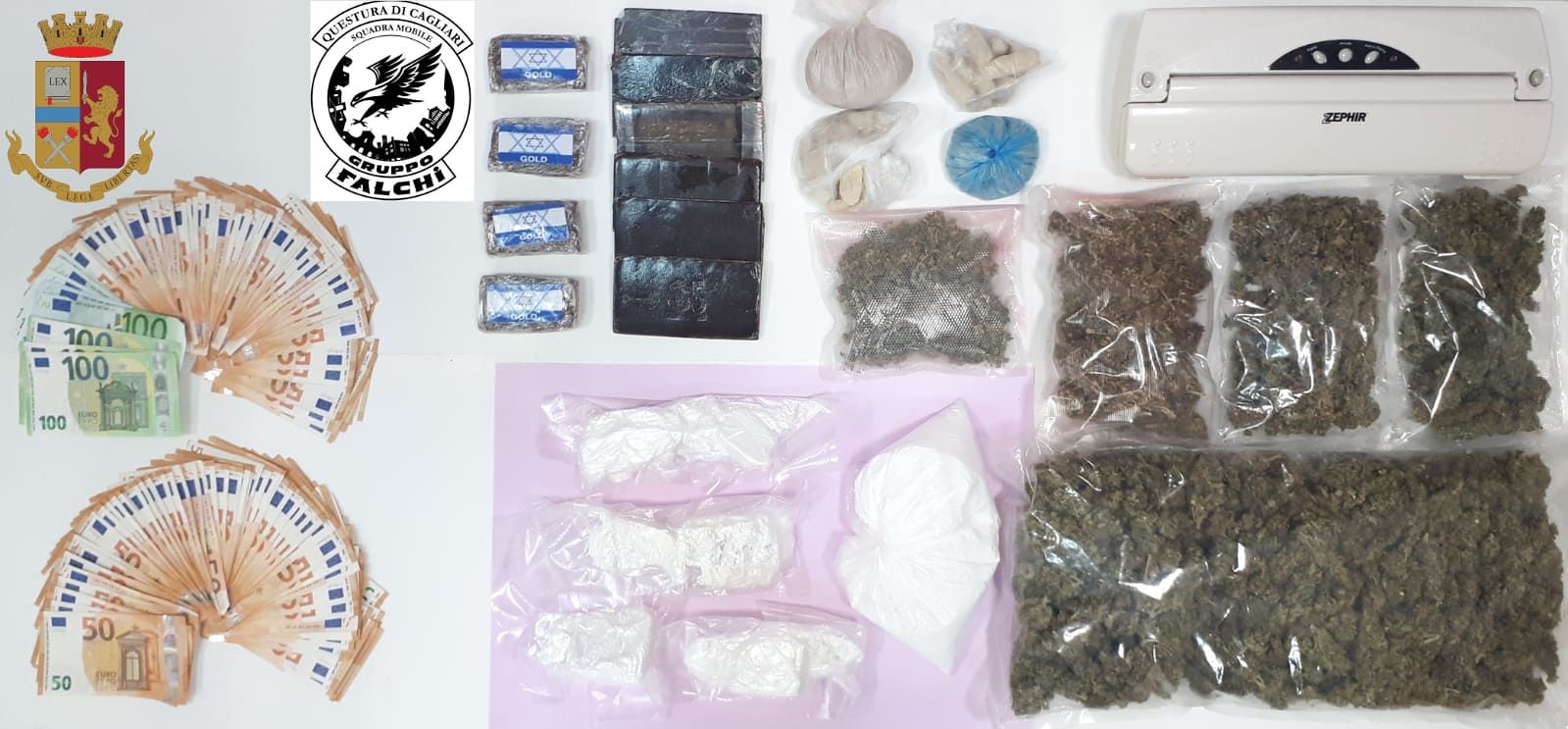 Market della droga in via Cornalias, denunciato un uomo: in casa quasi 3 kg di stupefacenti