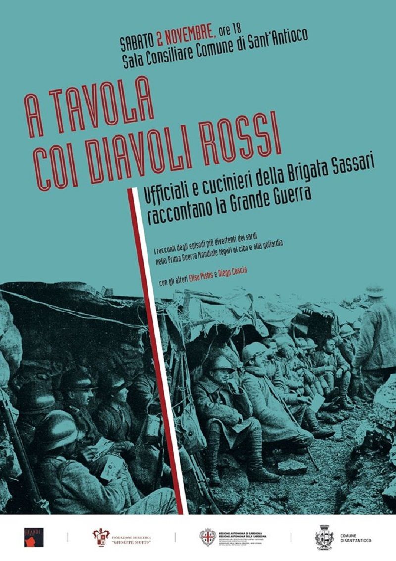 “A tavola con i Diavoli Rossi”: spettacolo teatrale a Sant’Antioco