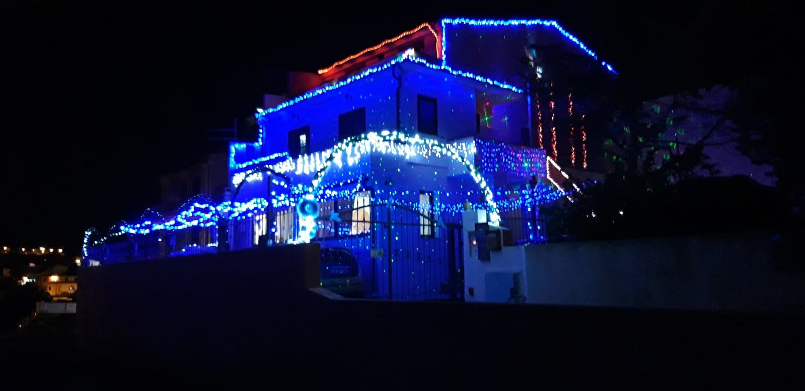 Le più belle luminarie in Sardegna: Casa Ferrigno, La Maddalena