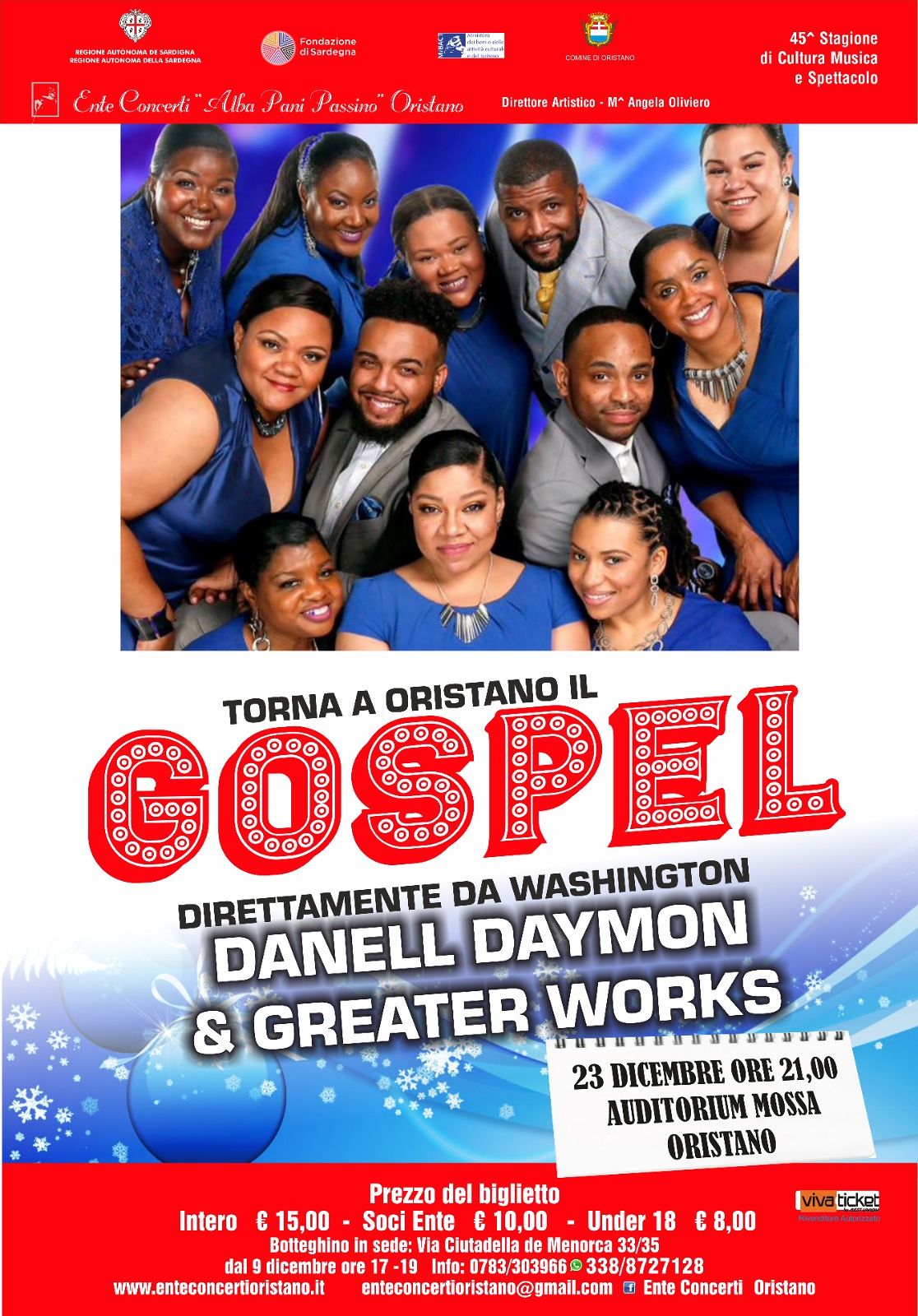 Danell Daymon & Greater Works Gospel a Oristano