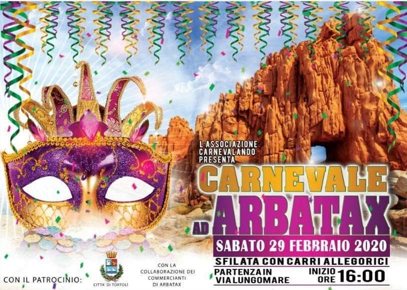 Carnevale ad Arbatax: appuntamento sabato 29 febbraio per la festa più colorata dell’anno