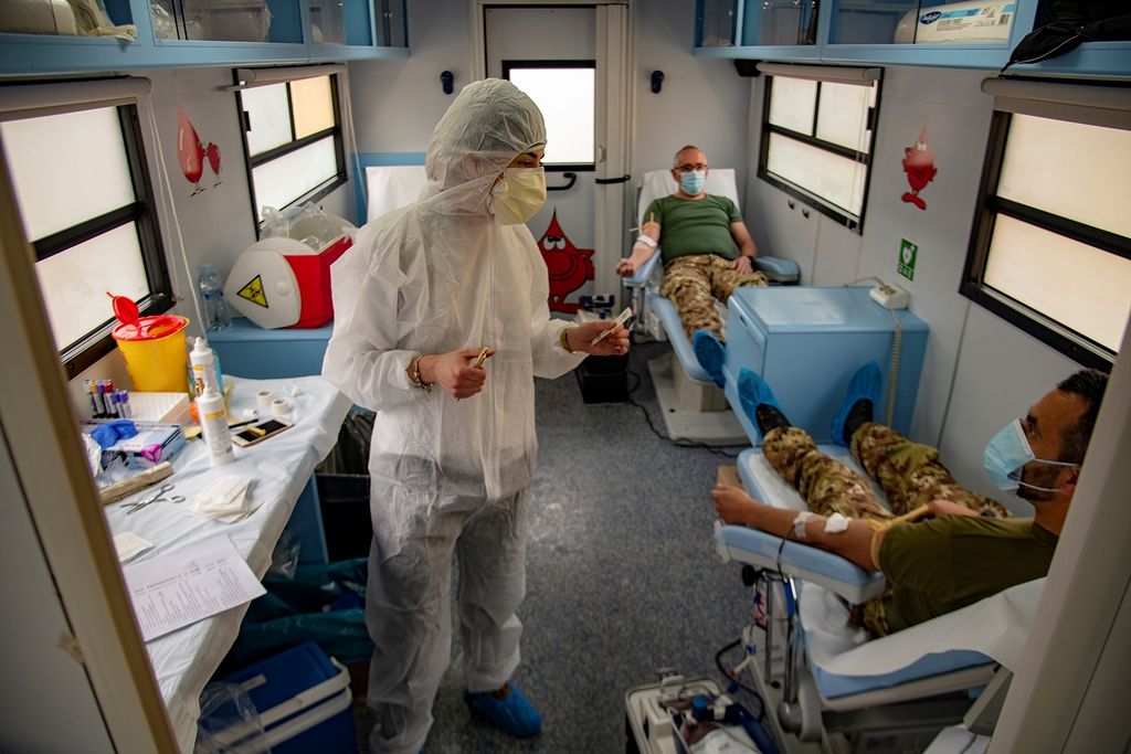 Donare il sangue al tempo del coronavirus: la missione della Brigata Sassari