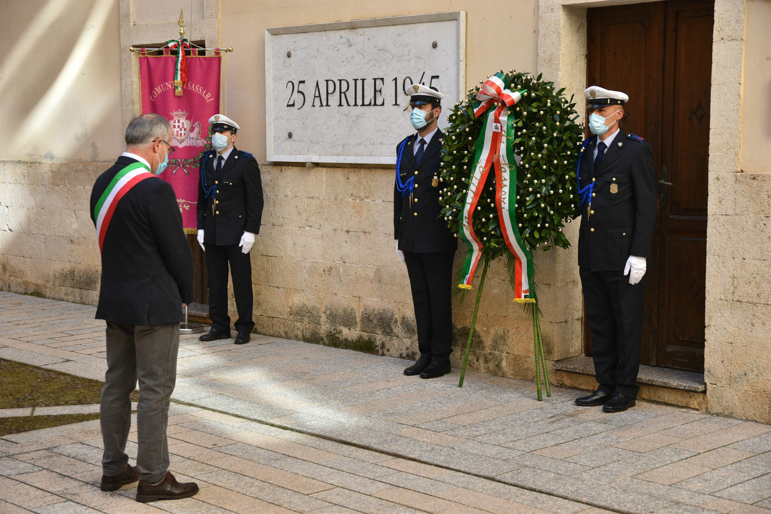 25 aprile a Sassari, in Comune “cerimonia ristretta e ancora più significativa”