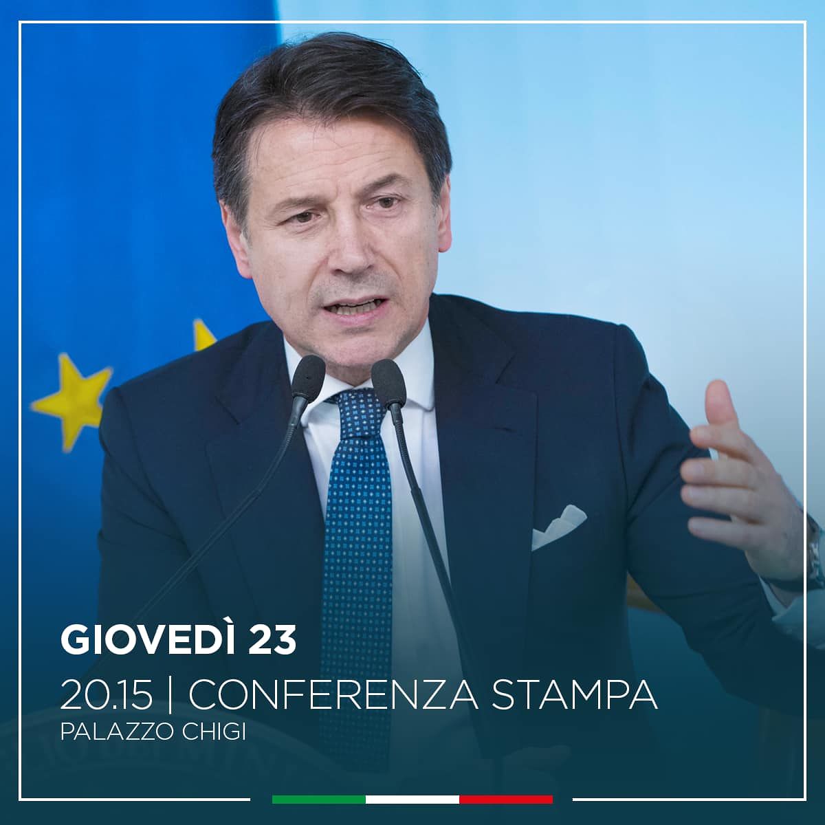 Conte alle 20,15 parla agli italiani: “Grandi risultati in arrivo dall’Europa”