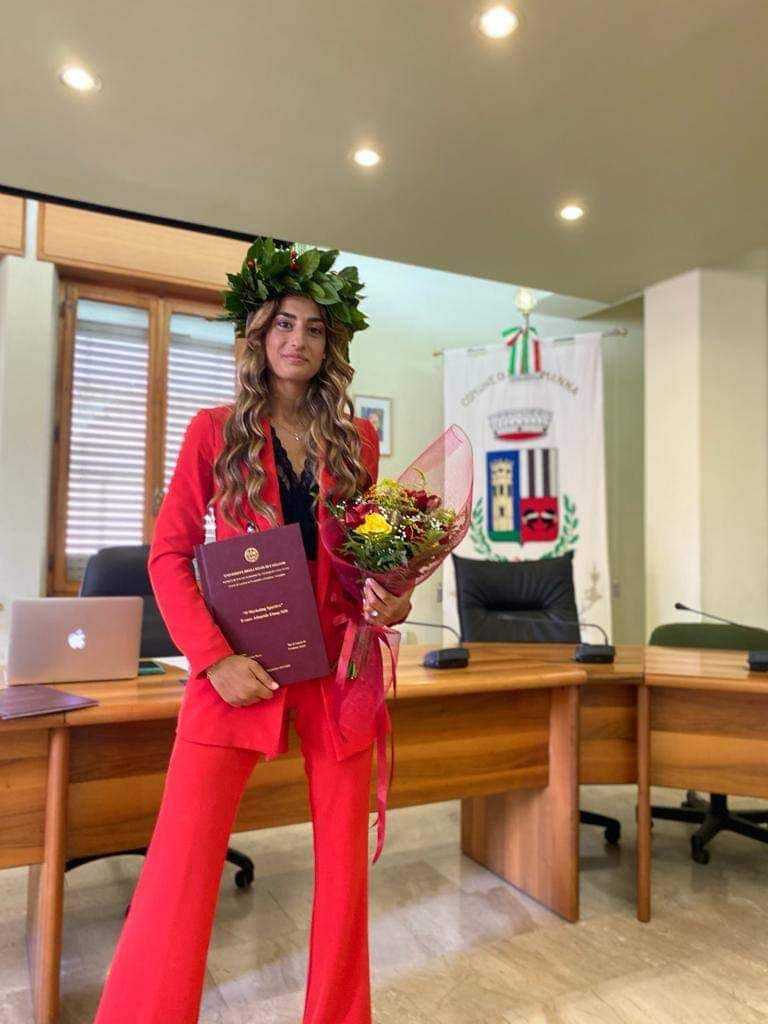 Serramanna in festa, laurea nella sala consiliare per la campionessa Cristiana Atzori