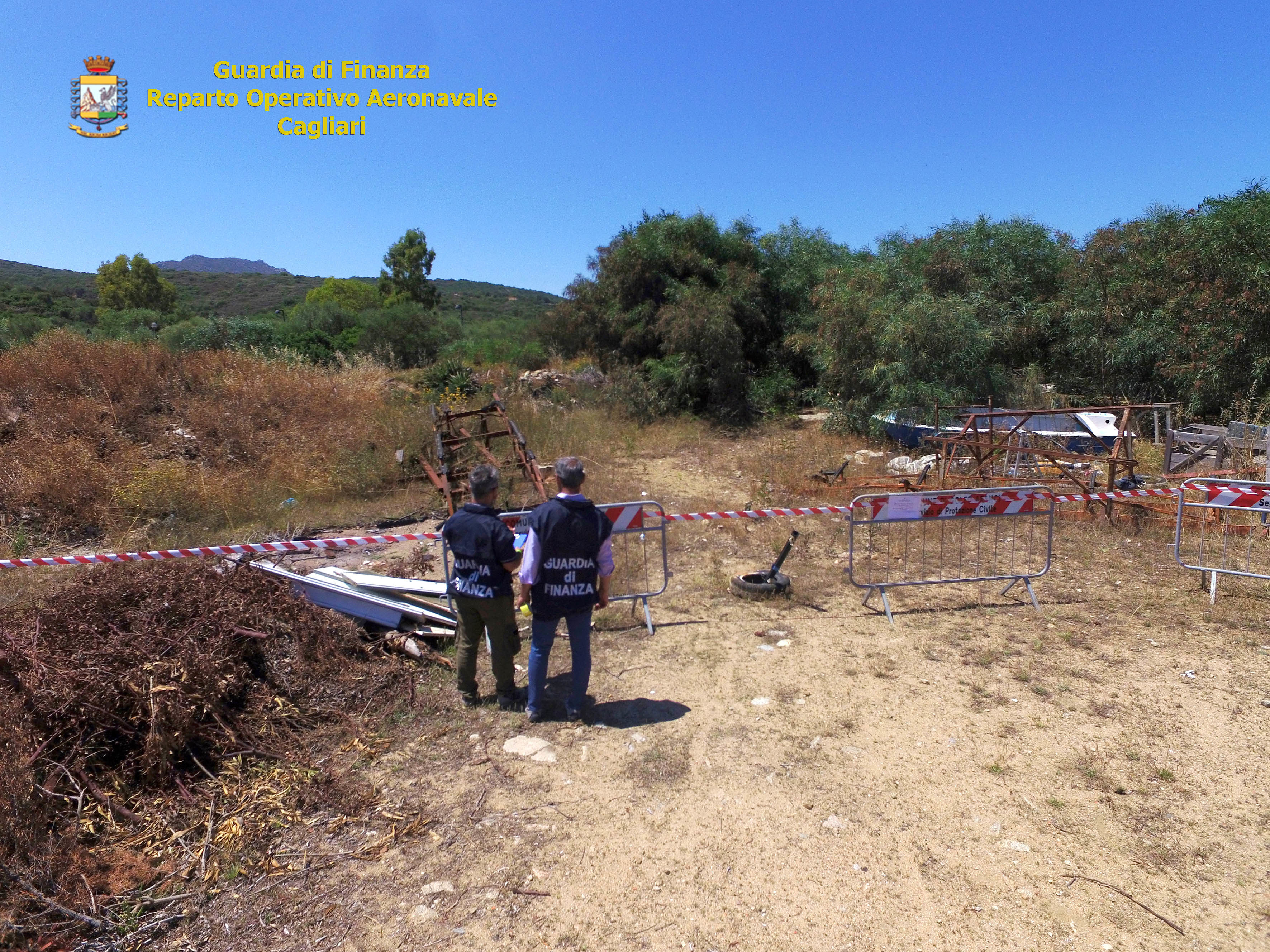 Golfo Aranci, sequestrata dalla Finanza una discarica abusiva di 15mila metri quadri
