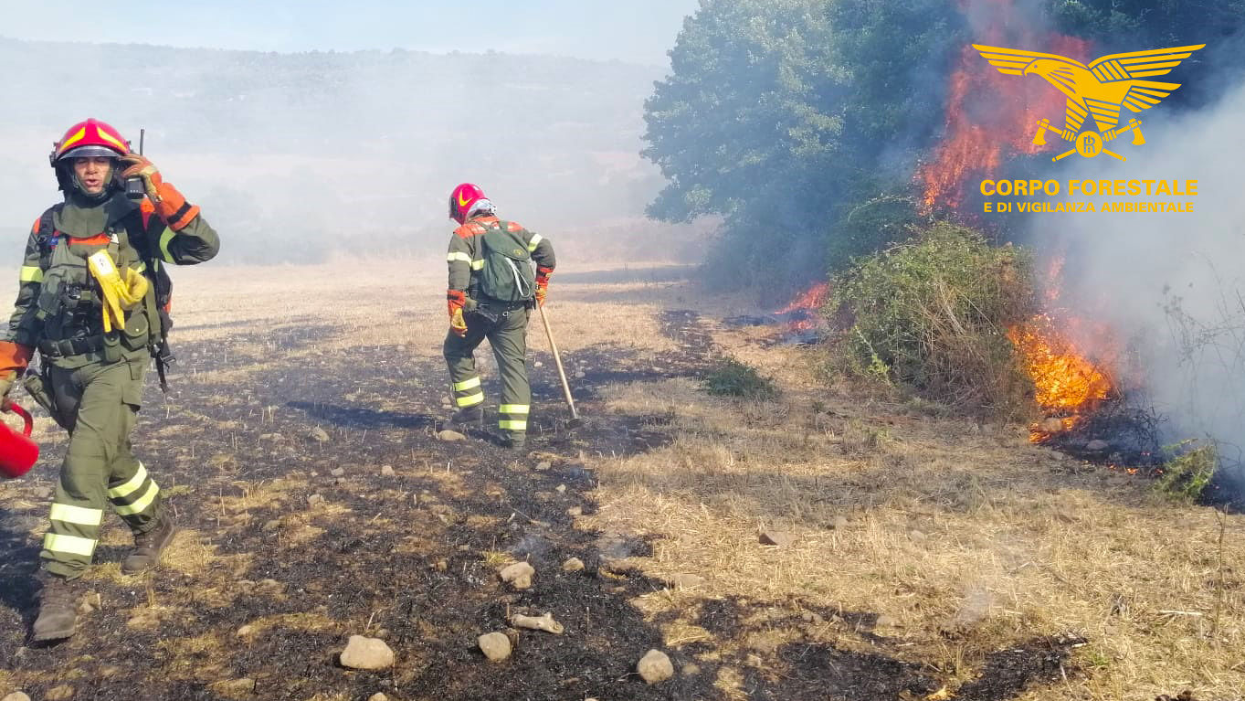Fiamme a Irgoli, la forestale invia un elicottero sul posto