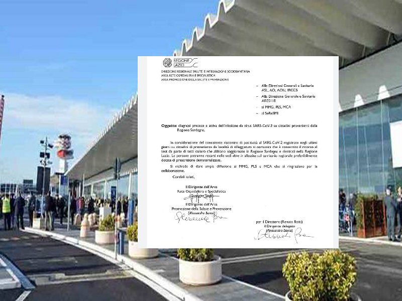 Test sul Coronavirus nel Lazio per chi torna dalla Sardegna: “È una discriminazione”