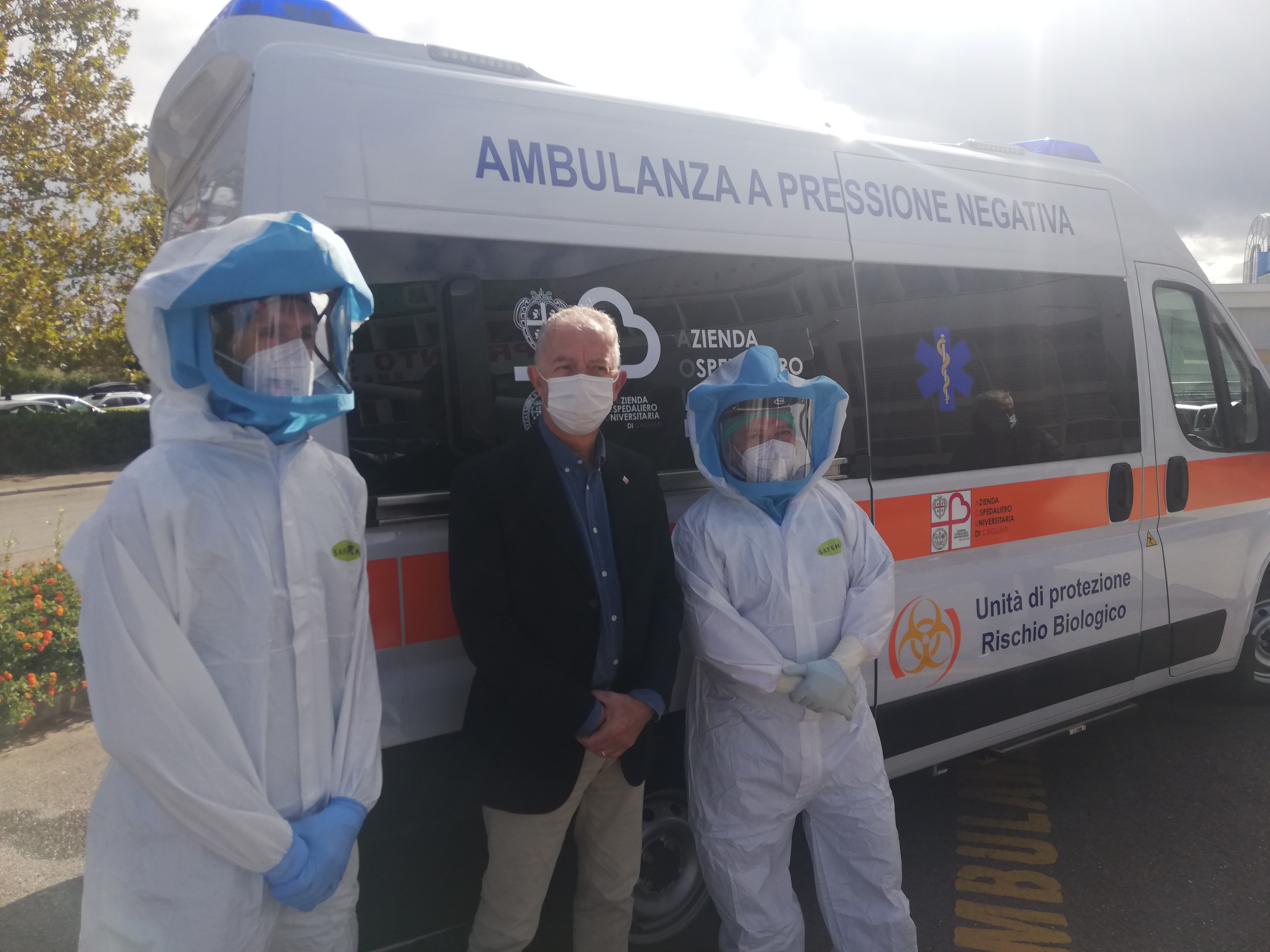 A Monserrato la prima ambulanza anti-Covid: “Operatori protetti grazie all’aria purificata”