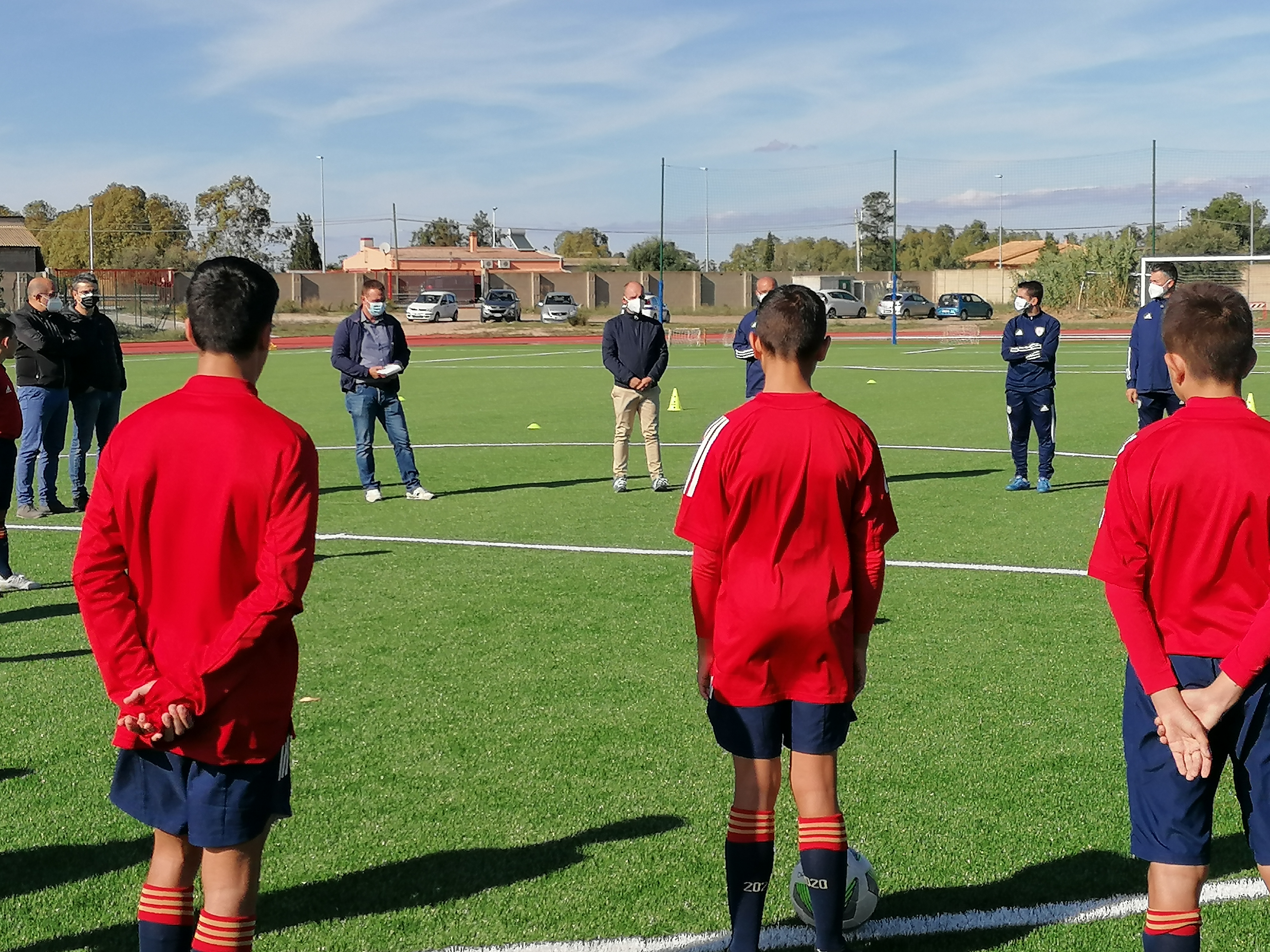 Le giovanili del Cagliari Calcio si allenano al campo Bascus Argius di Uta