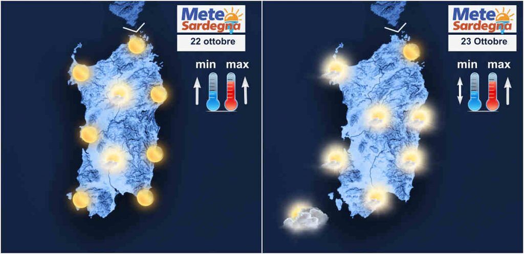 Sulla Sardegna il caldo fuori stagione ha i giorni contati, nel weekend ritorna il fresco