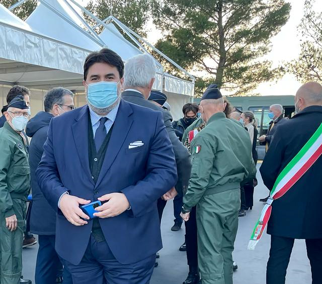 Decimomannu, Solinas alla cerimonia di posa della prima pietra dell’International flight training school