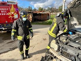 Corongiu, grave schianto tra una Punto e una Mercedes: una persona in elicottero in codice rosso