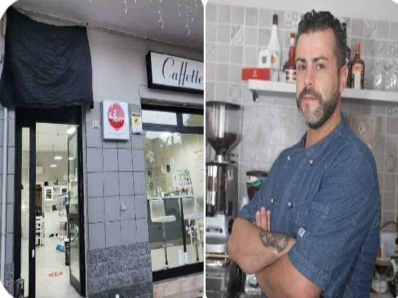 Quartu, la protesta di un barista per la zona arancione: “Telo nero sull’insegna, stiamo morendo”