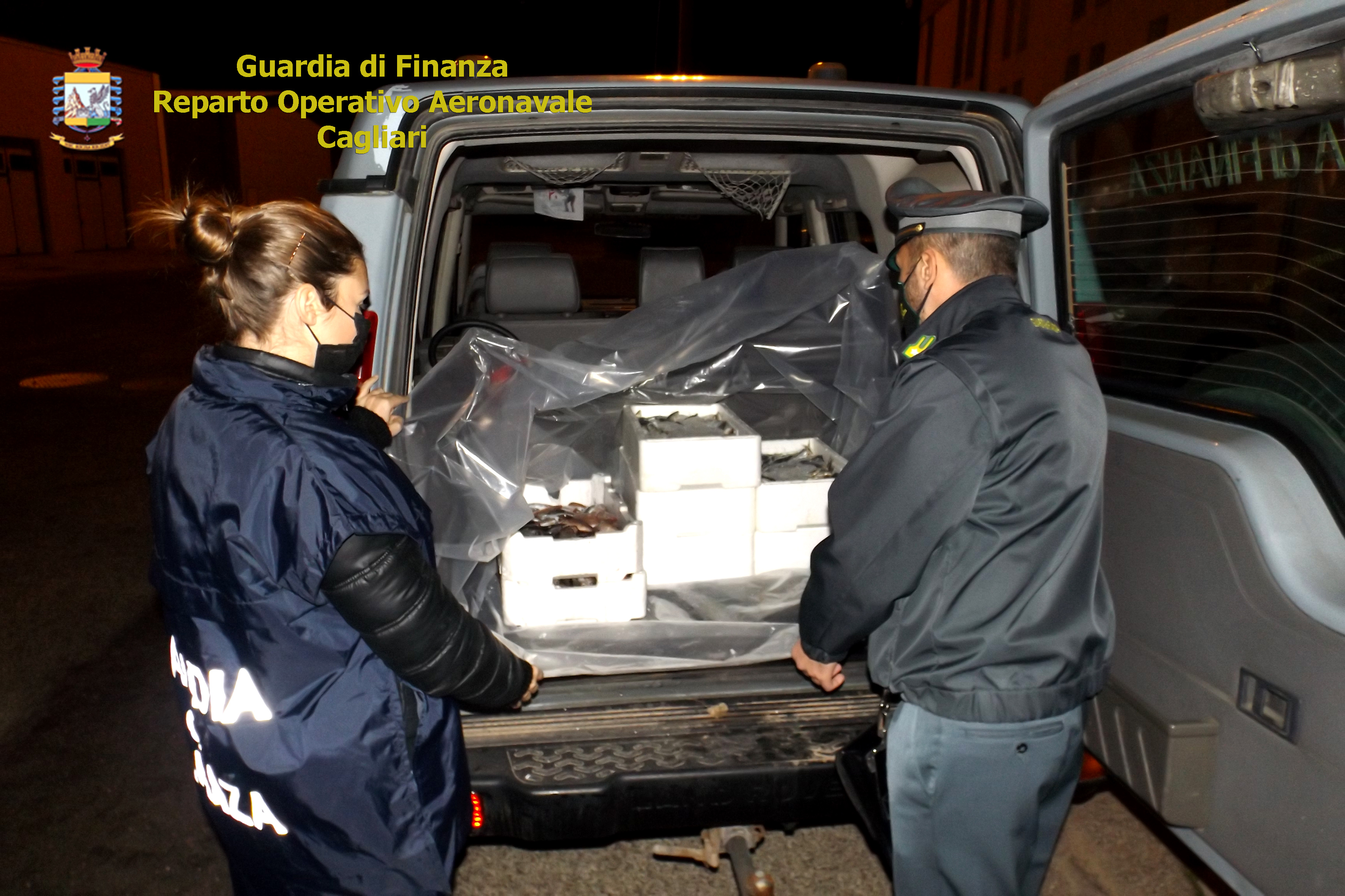 Cagliari, blitz della Guardia di Finanza al mercato di viale La Playa: sequestrati oltre 50 kg di prodotti ittici di provenienza illecita