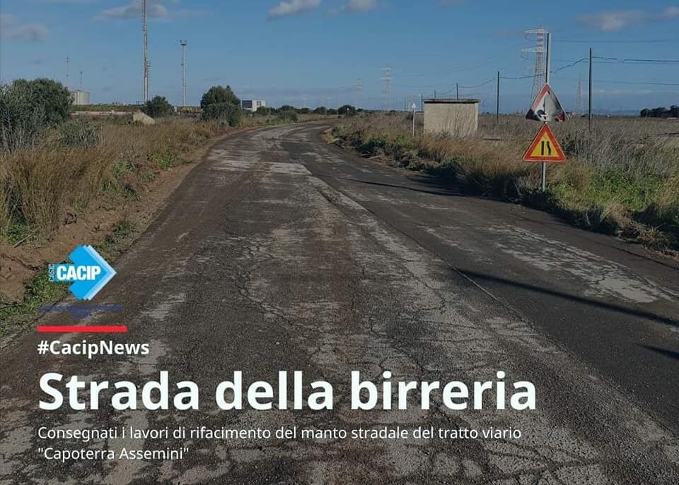 Rifacimento della viabilità Capoterra – Assemini, lavori nella “Strada della birreria”