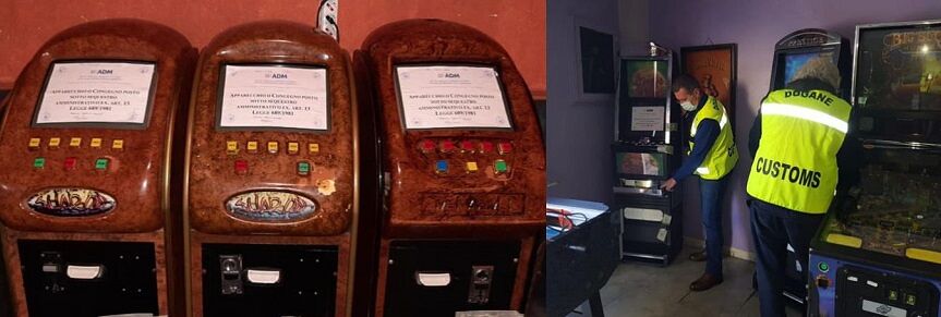 Sale giochi aperte in piena pandemia, videopoker sequestrati a Capoterra e Assemini