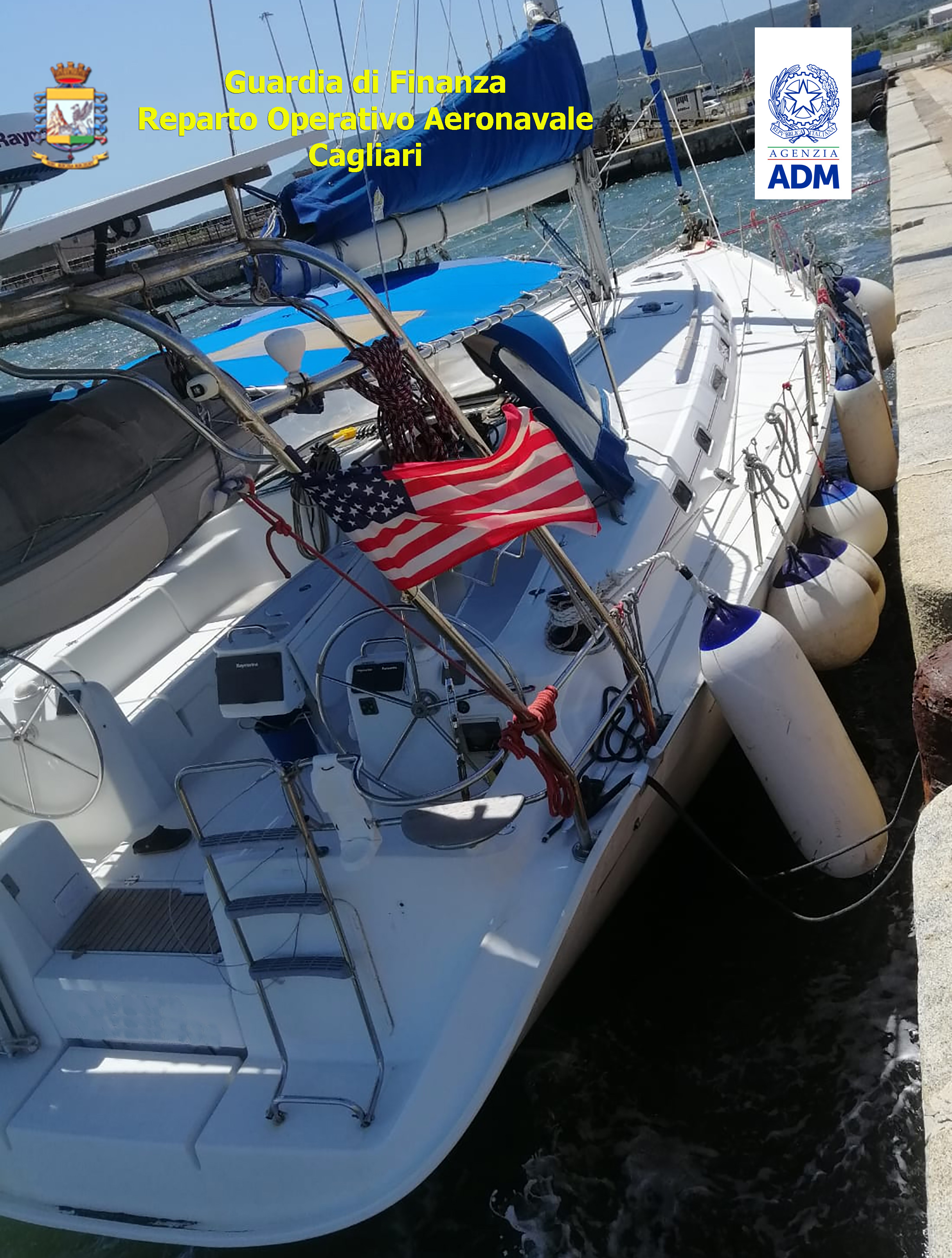 Cagliari, evasione da 17 mila euro: sequestrata barca a vela di lusso