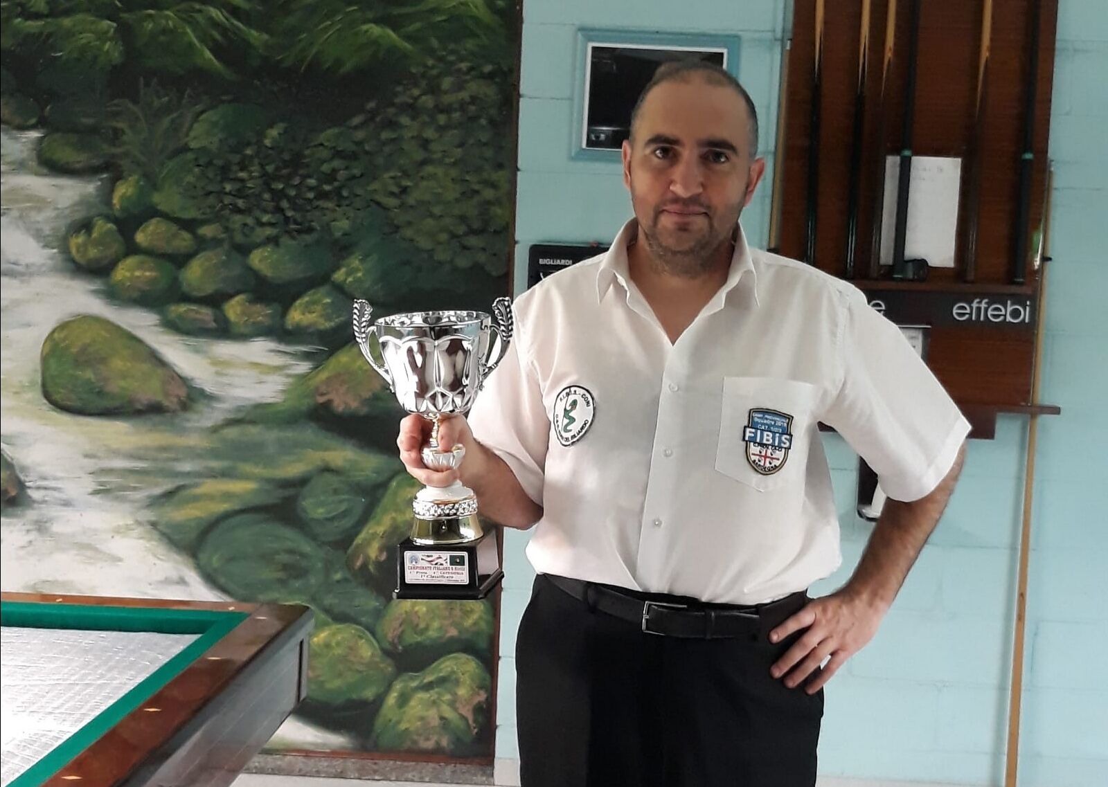 William Serpi è campione provinciale 2° categoria biliardo a stecca