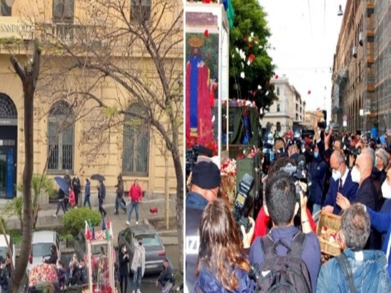 Cagliari, ressa in via Roma per Sant’Efisio: la foto di Truzzu scatena la bufera