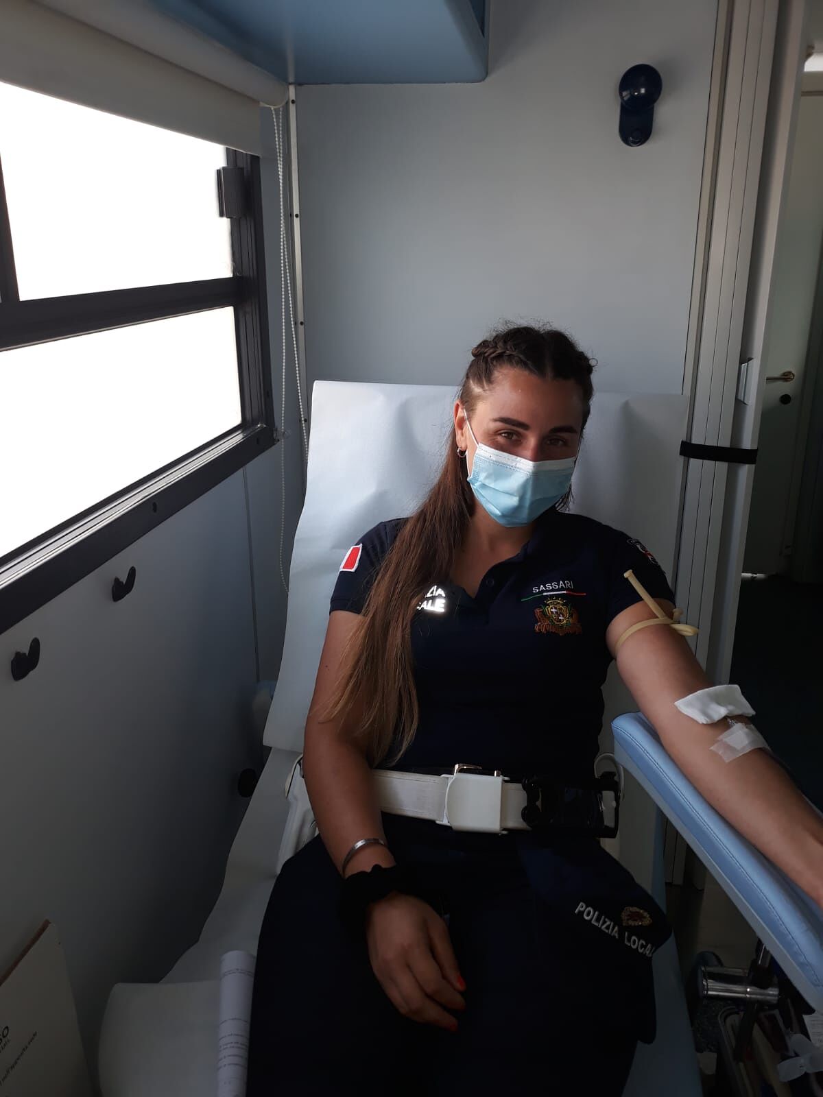 Sassari, la Polizia locale in prima linea nella donazione di sangue