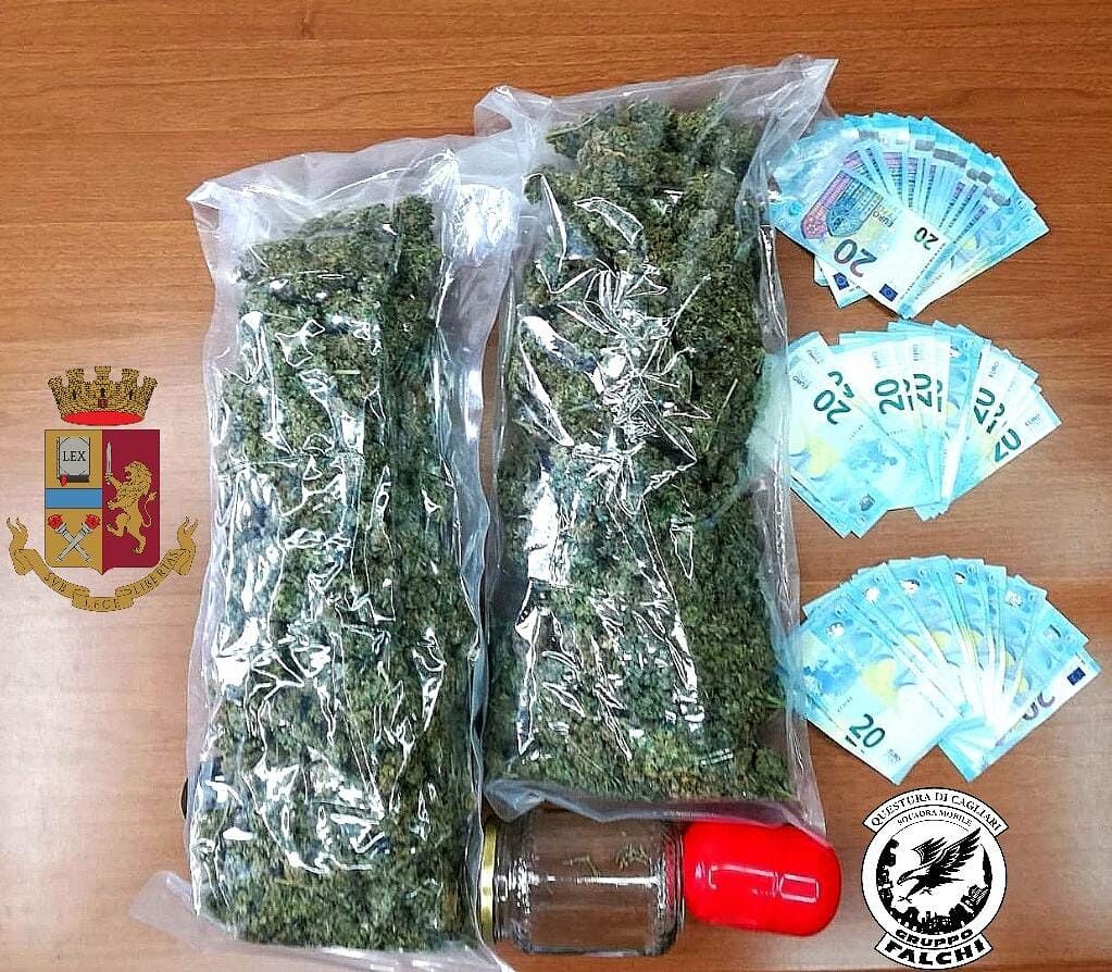 Spaccio nella movida, cagliaritano trovato con 1 kg di hashish