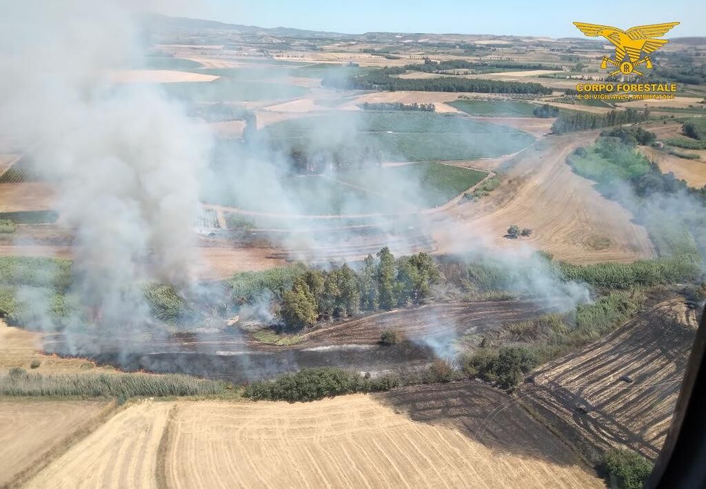 Fiamme in Sardegna, maxi incendio a Ussana: 10 ettari in cenere