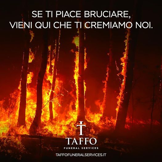 Rogo nell’oristanese, l’agenzia funebre ai piromani: “Se ti piace bruciare, vieni qui che ti cremiamo noi”