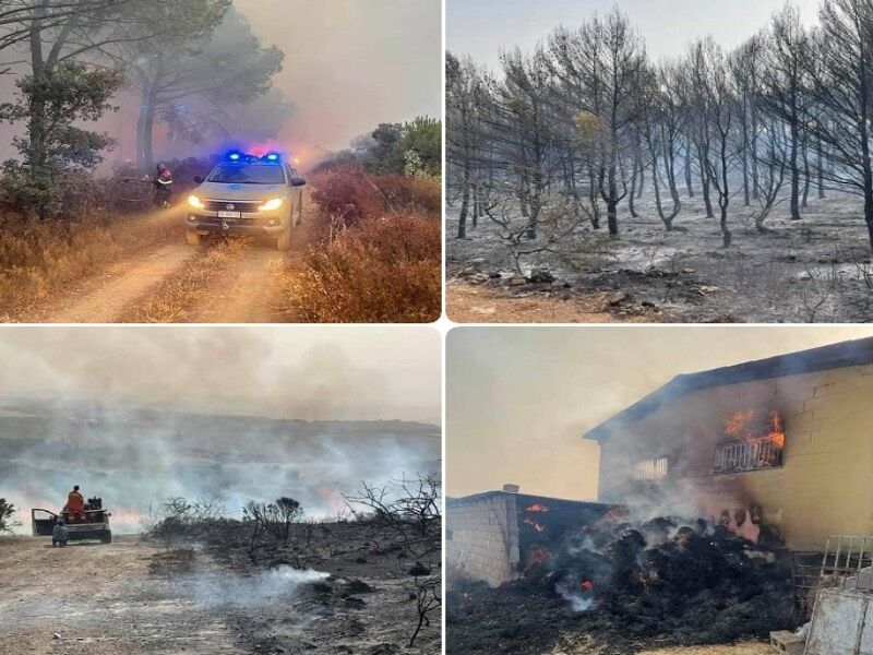 L’Isola brucia, 44 incendi e ancora paura tra Escolca e Mandas: “Fuoco maledetto”