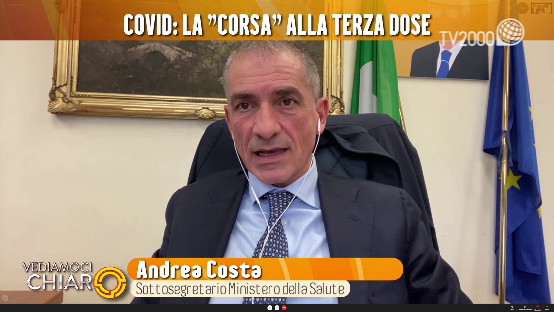 Covid, Costa: “Sputnik? Soluzione a giorni. Estensione terza dose entro fine anno”