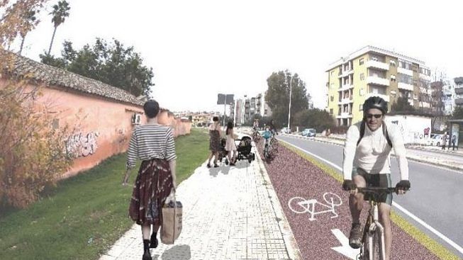 Cagliari, svolta traffico a Pirri: rotatoria e pista ciclabile in via Vesalio