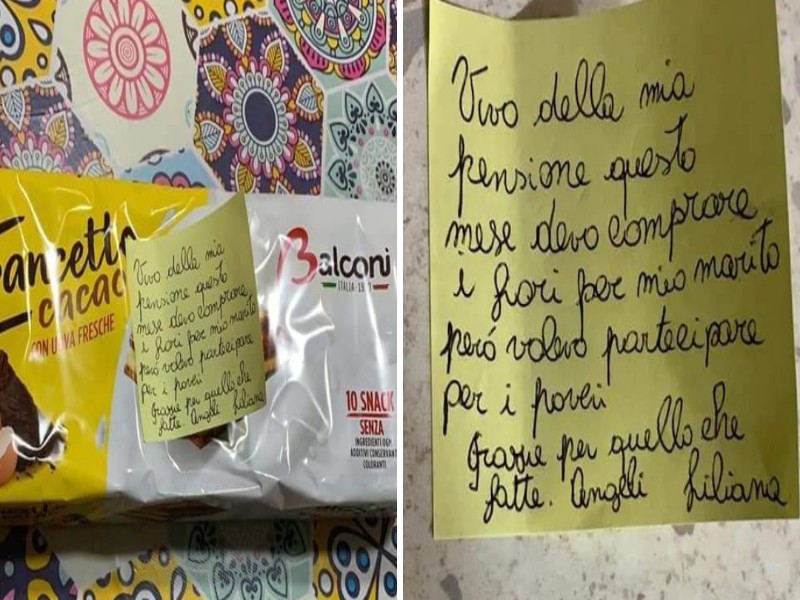 Quartu, la vedova dal cuore d’oro: “Devo portare i fiori a mio marito ma voglio aiutare anche i poveri”