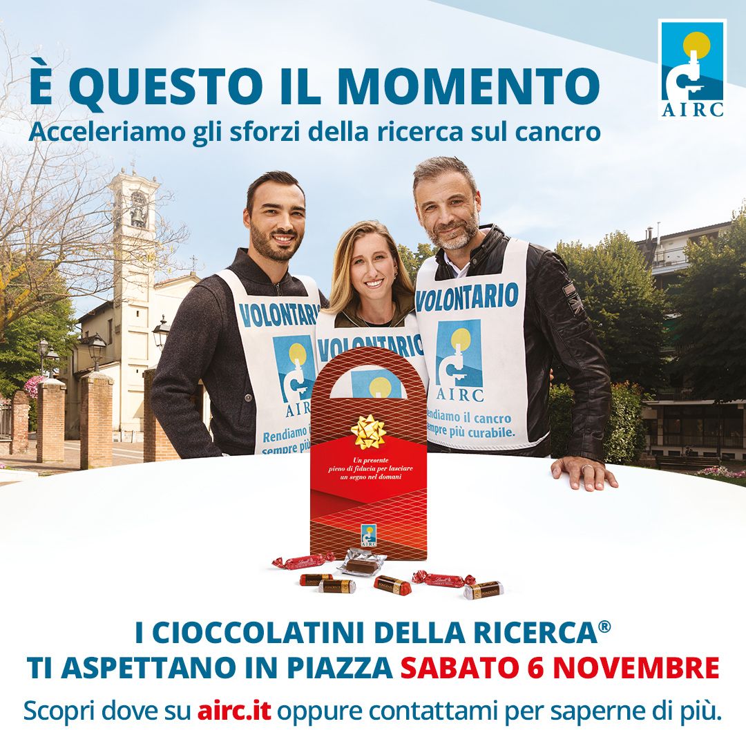 AIRC, i Cioccolatini della Ricerca tornano nelle piazze della Sardegna