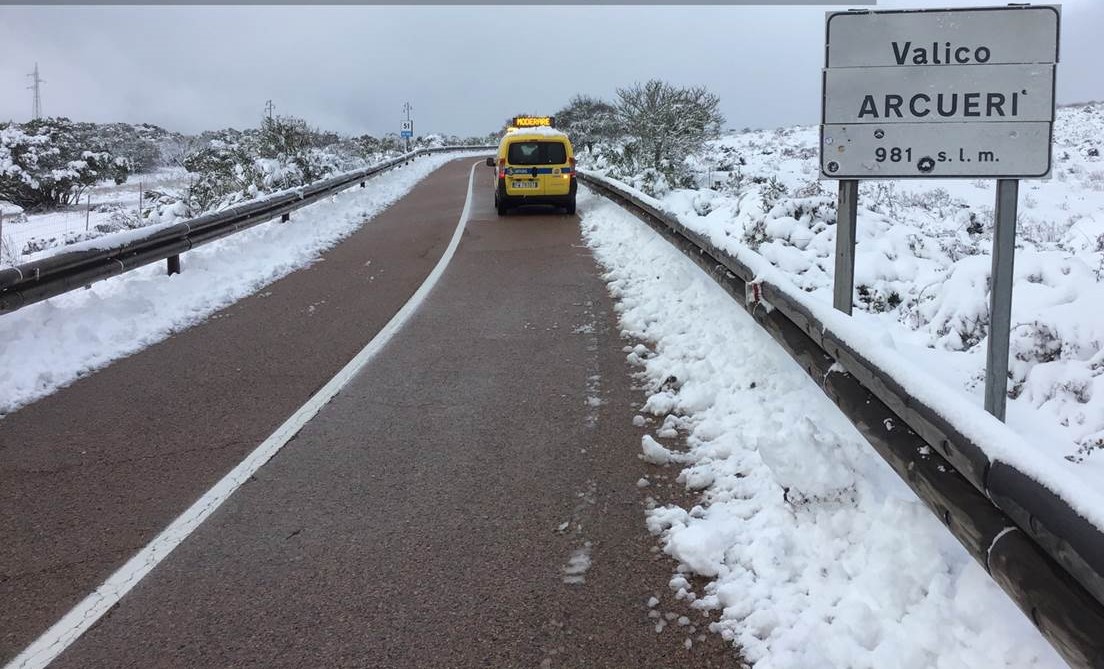 Nuova allerta gialla per rischio idraulico, idrogeologico e neve su tutta la Sardegna sino alle 24 di martedì